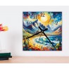 Orologio da parete artistico – Paesaggio marino impressionista