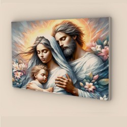 quadro sacra famiglia moderno