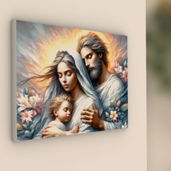 quadro sacra famiglia moderno