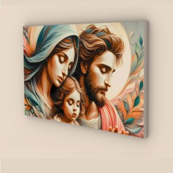 quadro sacra famiglia moderno