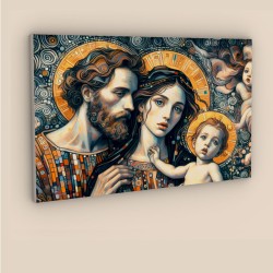 quadro sacra famiglia moderno