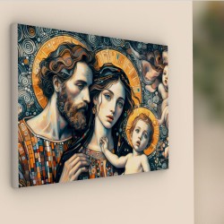 quadro sacra famiglia moderno