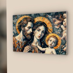 quadro sacra famiglia moderno