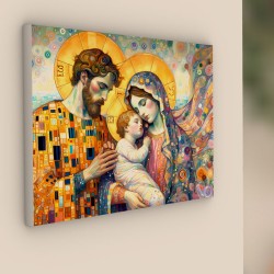 quadro sacra famiglia moderno