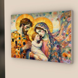 quadro sacra famiglia moderno