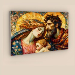 quadro sacra famiglia moderno