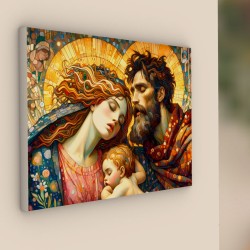 quadro sacra famiglia moderno