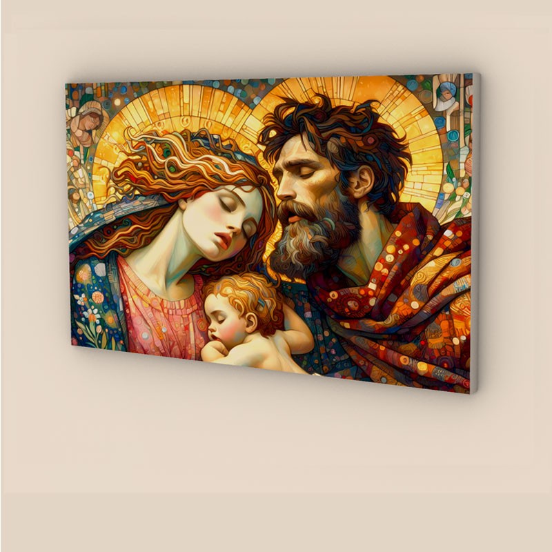 quadro sacra famiglia moderno