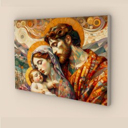 quadro sacra famiglia moderno