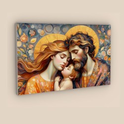 quadro sacra famiglia moderno