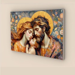 quadro sacra famiglia moderno