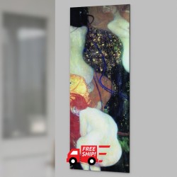 Replica qualità museale "Goldfish" di Klimt su pannello  Arte decorativa da parete