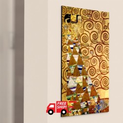 Replica di qualità museale su legno – Gustav Klimt – Stoclet Frieze: Expectation – 30 x 49,5 cm