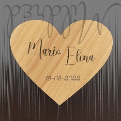 Magnete in legno personalizzabile