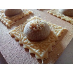 Stampo Ravioli Decorati in Legno - Artigianale Made in Italy