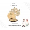 Albero della Vita Intarsiato in Legno - Bomboniera Personalizzata Elegante