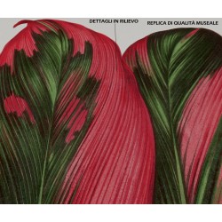Replica d'Arte su Legno Dracaena terminalis di Redouté Design Botanico
