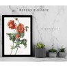 illustrazione botanica legno ecosostenibile, replica incisione botanica, decorazione floreale tradizionale