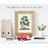 arte naturalistica XVIII secolo, Subalpine Warbler replica legno